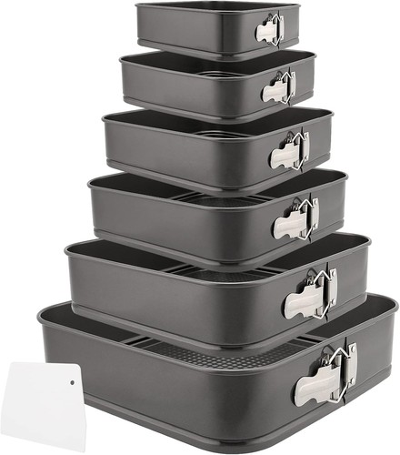 6er set backformen eckige - set,
