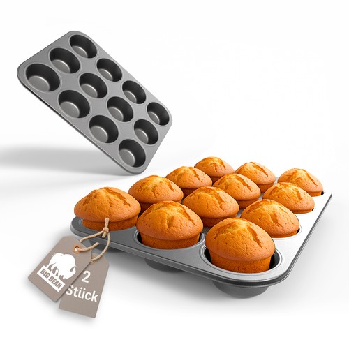 2er set muffin backform - 2er,