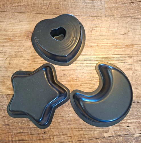 3er mini backformen - set, metall