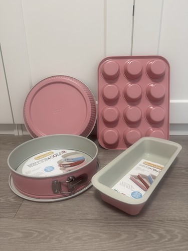 Backformen set teilig rosa - 4-teilig,