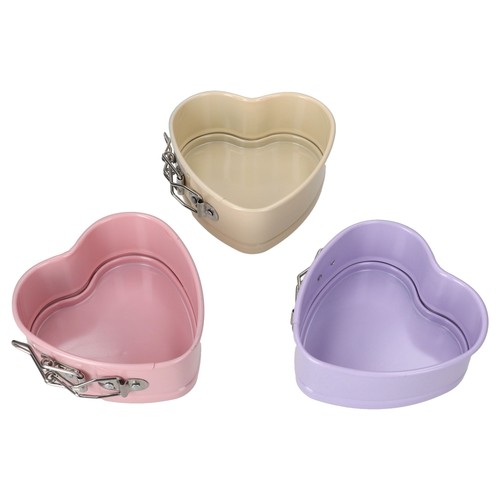 3er set mini springform - springform, herz